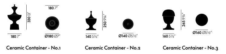 Ceramic Containers Alexander Girard, 1952