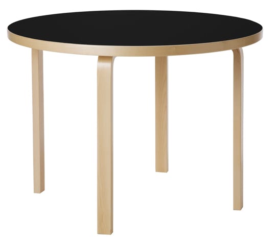 Round Aalto Tables (Ø75, Ø100, Ø125 cm) Alvar Aalto, 1935 – Artek