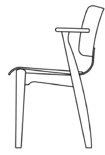 Chaise DOMUS Ilmari Tapiovaara, 1946 – chaises Domus rembourrées 