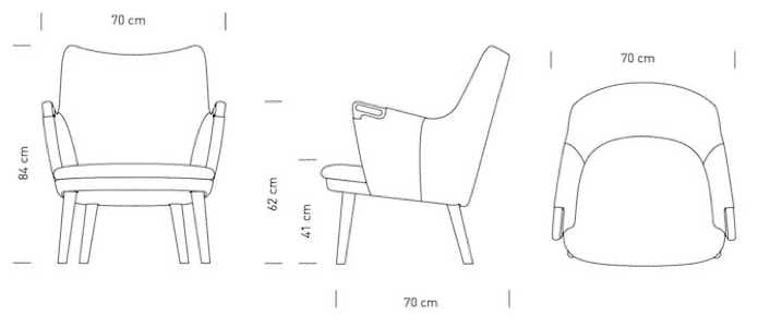 CH71 Chair & CH72 Sofa Carl Hansen & SÃ¸n  Hans Wegner, 1952