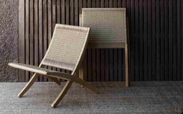 fauteuil pliable Cuba â€“ Corde de papier Morten GÃ¸ttler, 1997 Carl Hansen & SÃ¸n