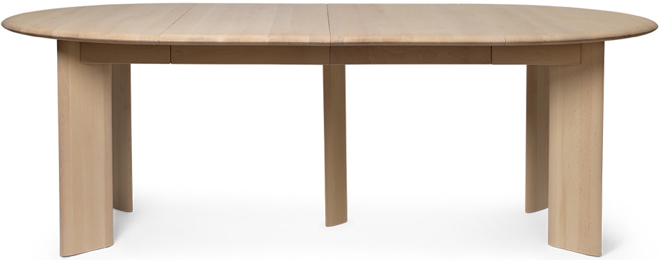 Bevel  round table – extendable table – bench  Ferm Living 