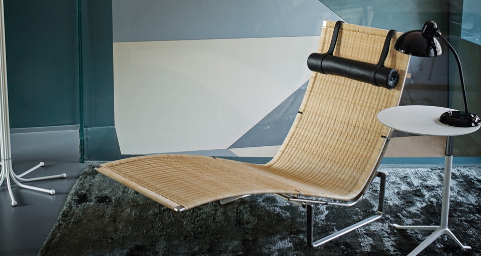Chaise longue PK24  Poul KjÃ¦rholm, 1965