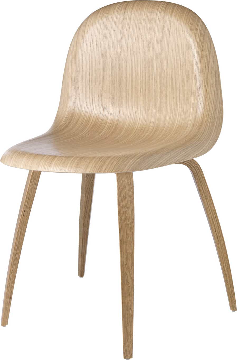 Chaise 3D, pieds bois Komplot Design