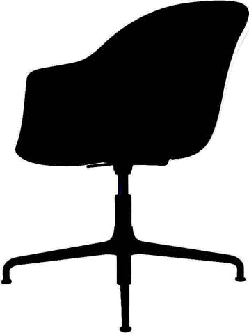 Bat Meeting chair Height adjustable 