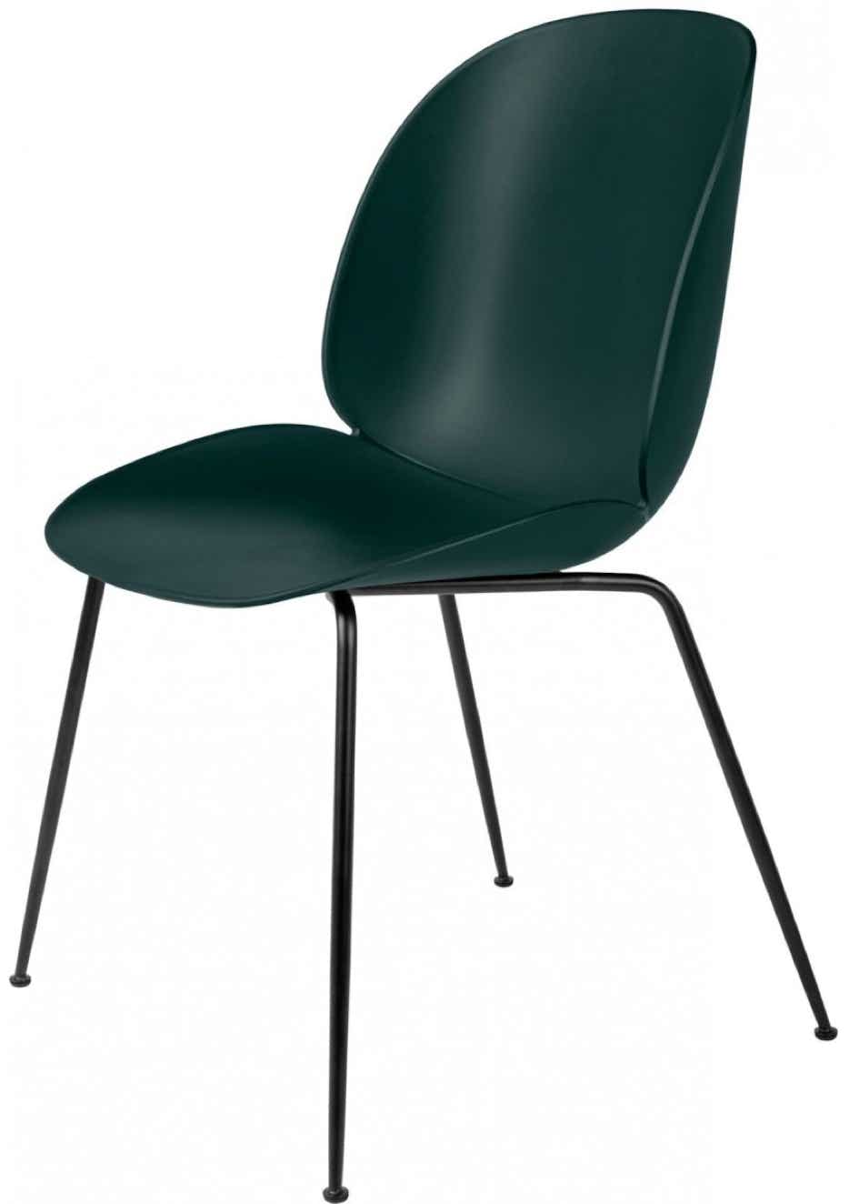 Beetle plastic chair, tube legs