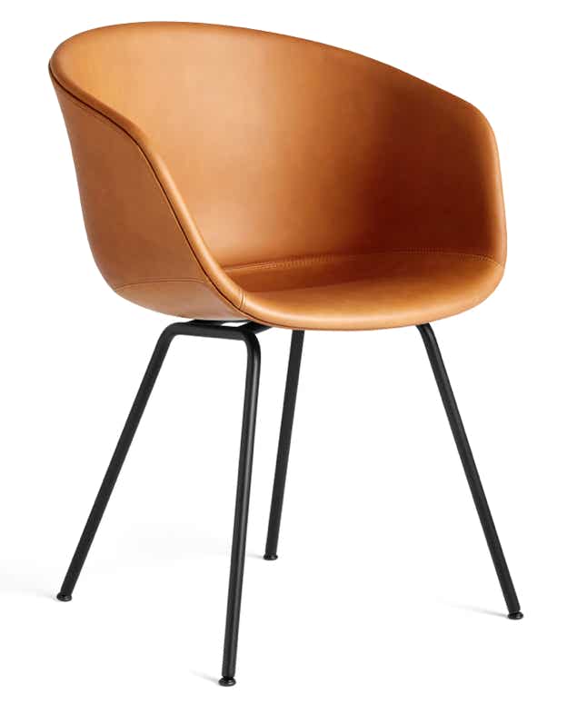 AAC27 / AAC27 Soft Chair upholstered shell / metal base 