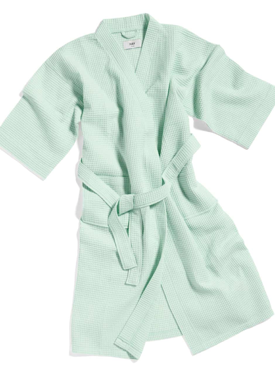 Waffle collection  Embossed cotton bathrobes and towels
