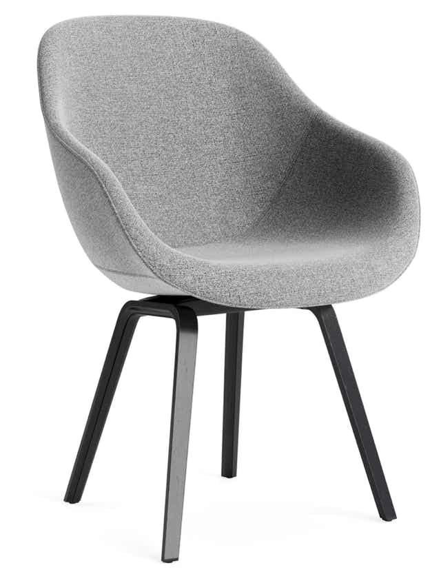 AAC123 / AAC123 Soft Chair upholstered shell / wood base 