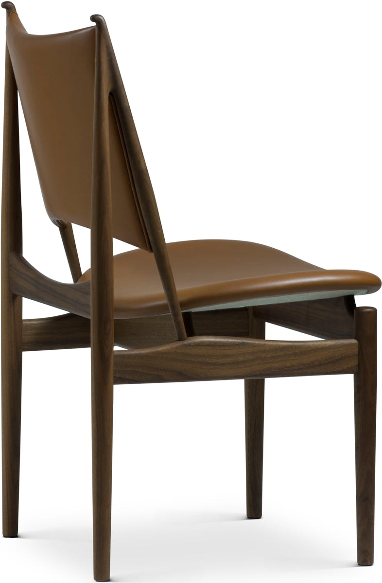 Egyptian Chair  Noyer + cuir Elegance Noyer (cuir groupe de prix 4)