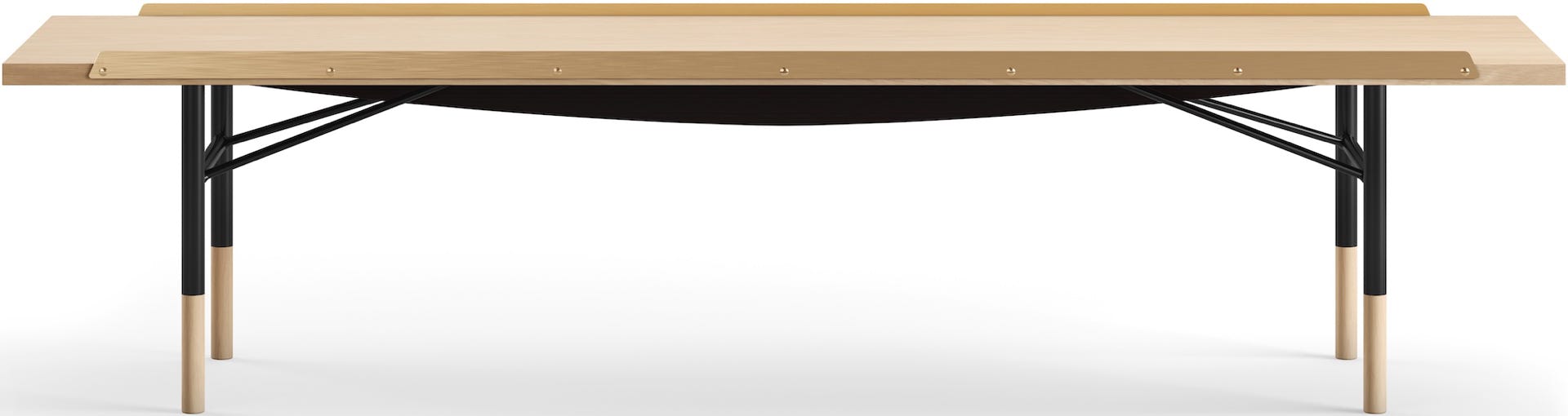 Table Bench – Noir + Chêne huilé clair
