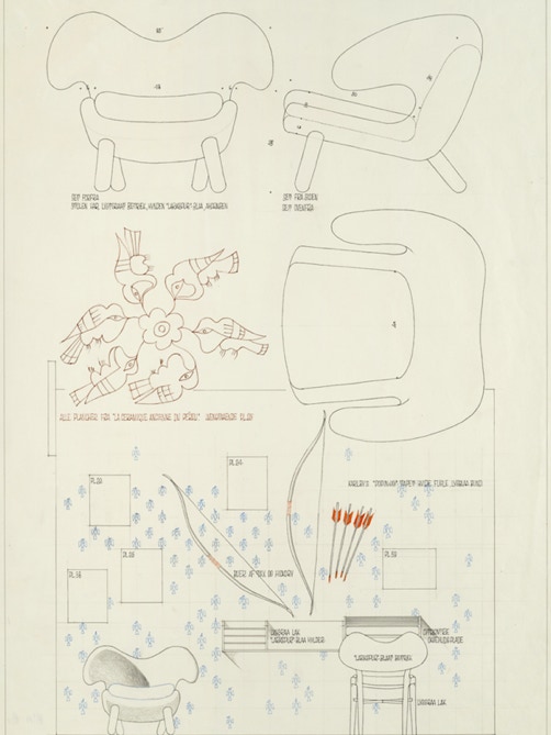 Pelican Chair & Table  Finn Juhl, 1940 