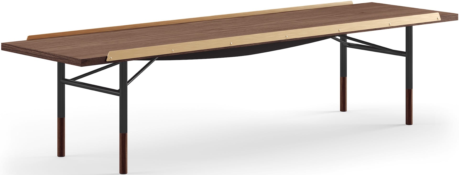 Table Bench – Noir + Noyer 