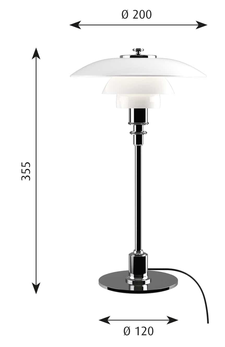 Lampes de table PH verre Louis Poulsen – Poul Henningsen, 1927