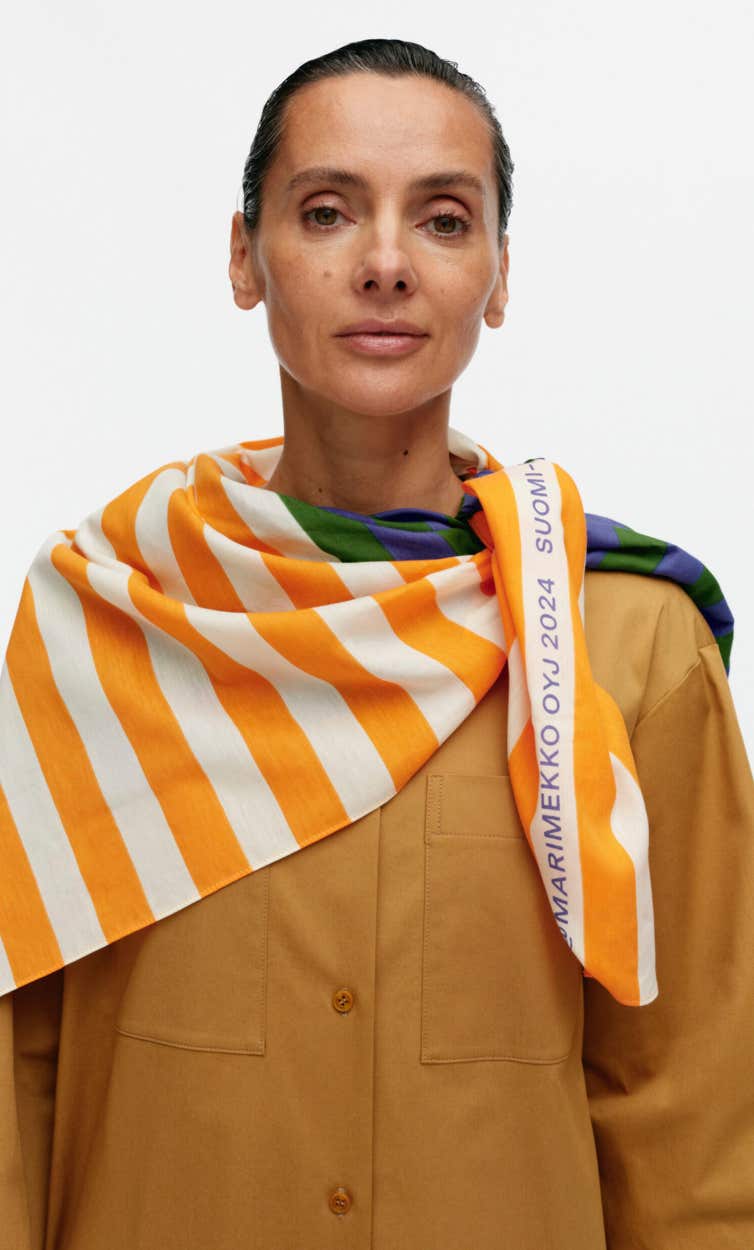 Jåhha Merirosvo scarf – cotton-silk blend