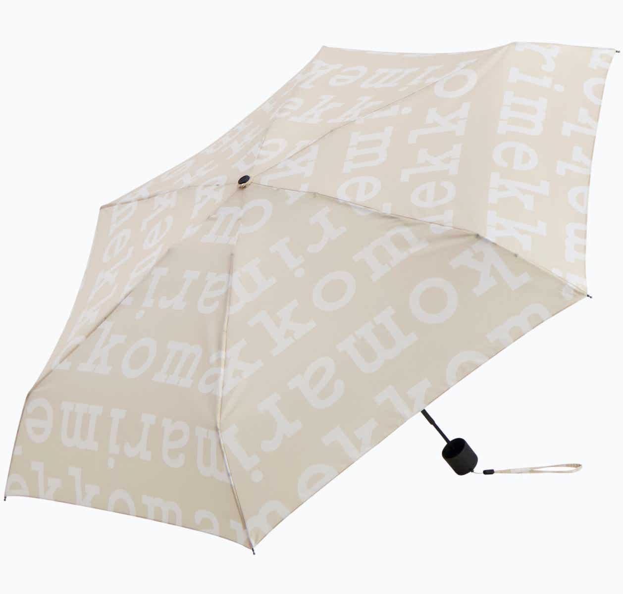 Beige Marilogo Mini Manual Umbrella 
