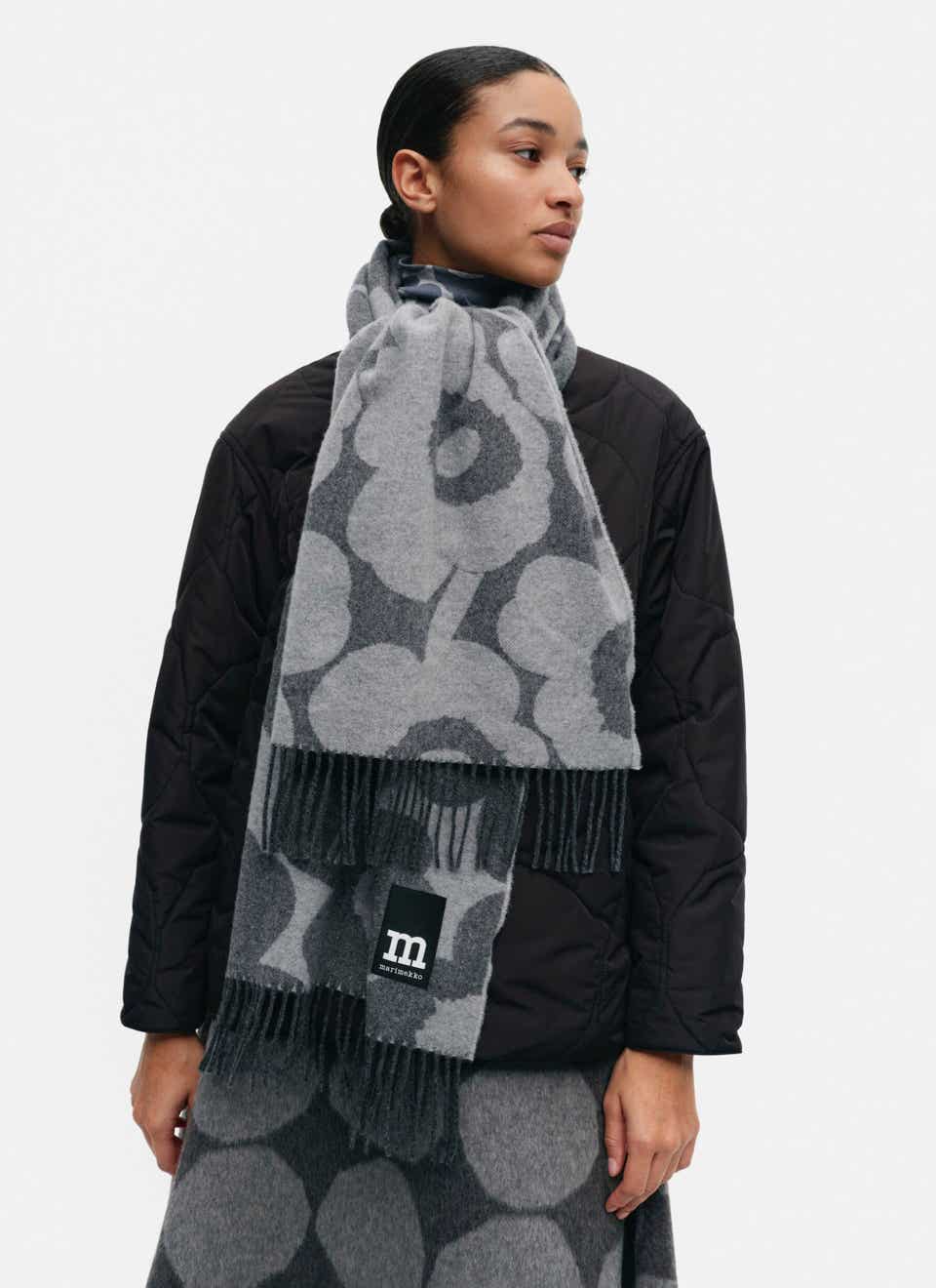 Fiore Unikko scarf â€“ 180 x 70 cm â€“ responsible wool