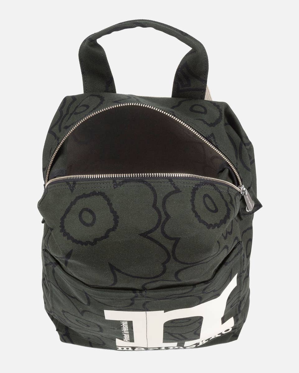 Mono backpack Piirto Unikko â€“ 42,5x38,5x14 cm â€“ organic cotton