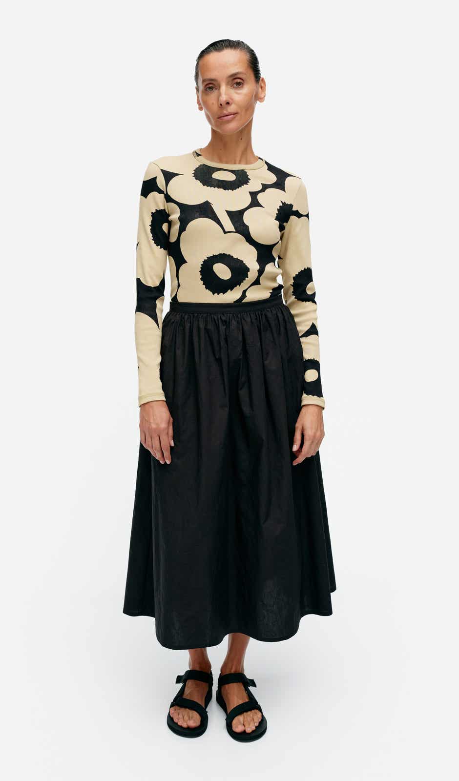 Meimi Mini Unikko skirt – organic cotton poplin