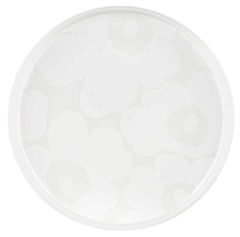 white Unikko plate Ã˜20 cm