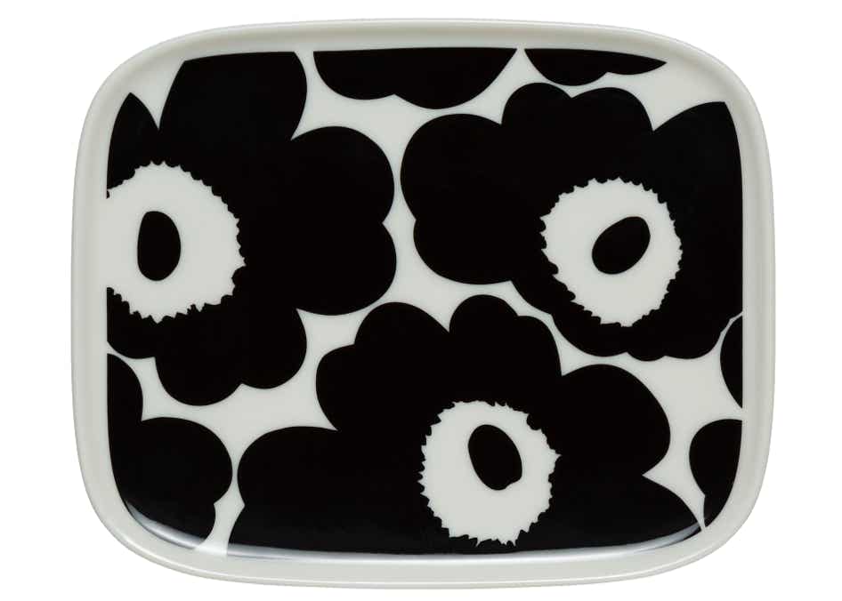 Marimekko black Unikko  Tableware 