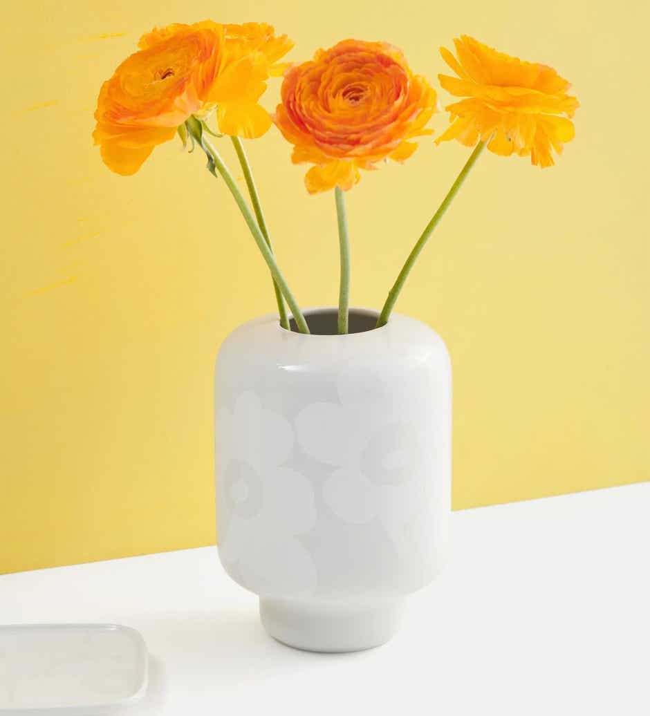Unikko ceramic vase – 13 x Ø18 cm