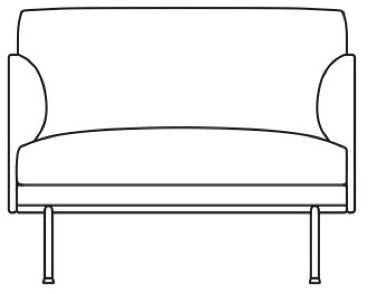 OUTLINE sofa and armchair Anderssen & Voll, 2016 