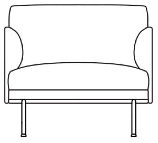 OUTLINE sofa and armchair Anderssen & Voll, 2016 
