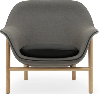 Drape Lounge chair, wooden legs Simon Legald, 2022 – Normann Copenhagen