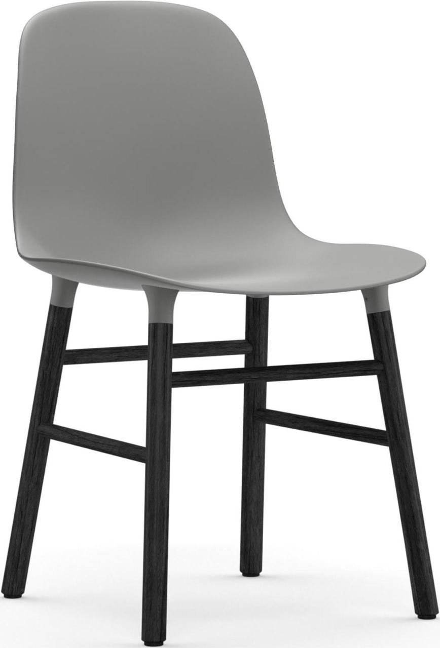 Form Plastic chairs, wood legs Simon Legald, 2014