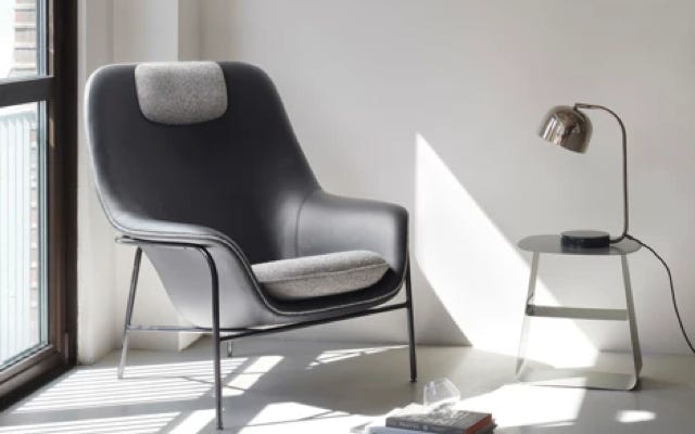 Drape Lounge chair, metal legs Simon Legald, 2022 – Normann Copenhagen
