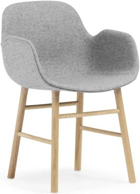 Form Chair – upholstered shell, wood legs Simon Legald – Normann Copenhagen