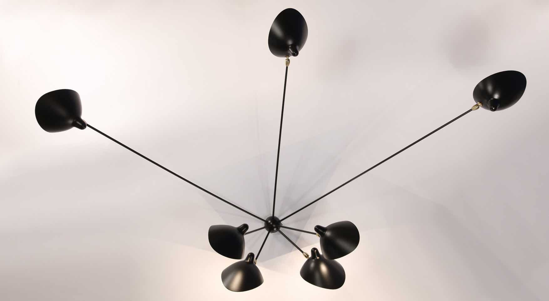Serge Mouille Large Wall Lamps
