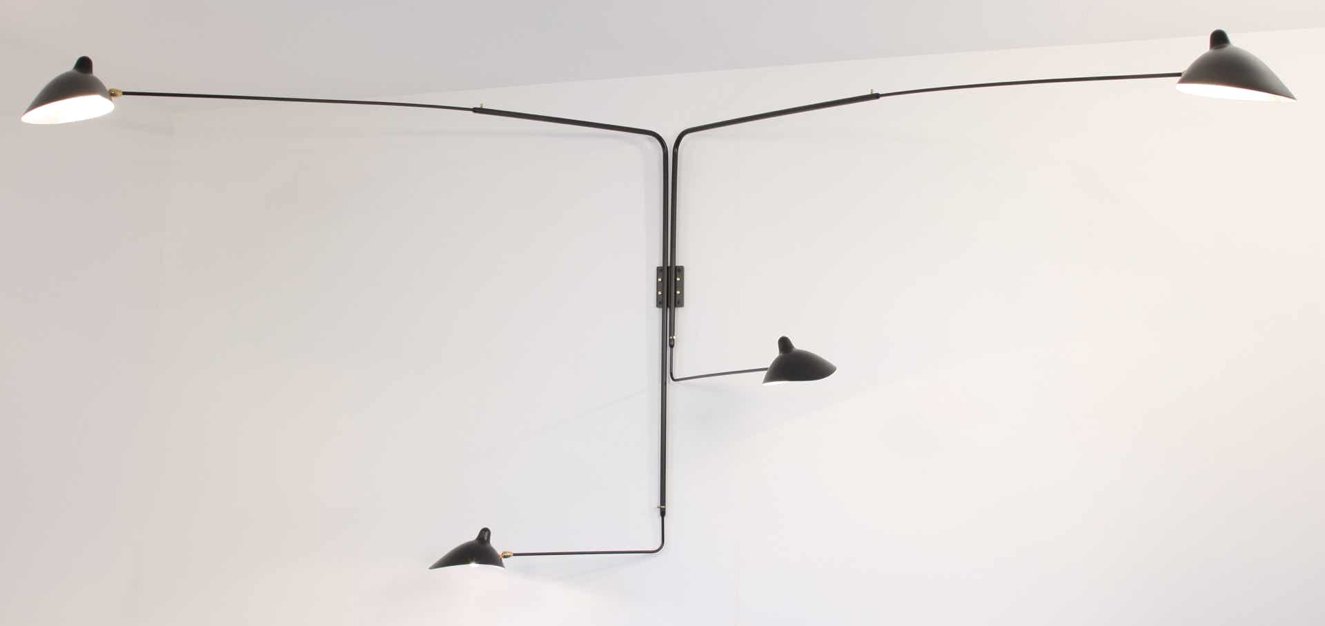 Serge Mouille Large Wall Lamps