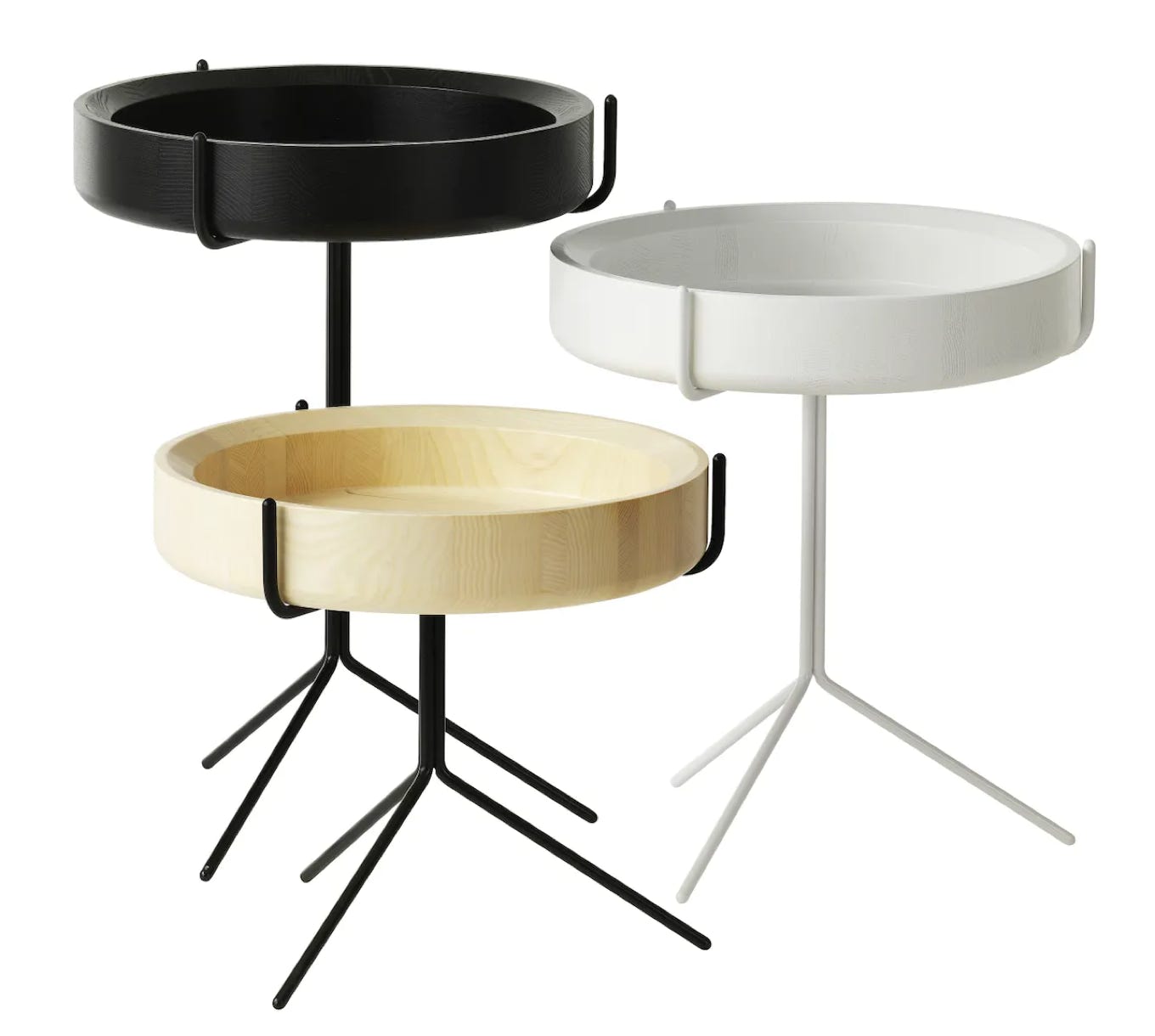 Drum tables, ash  Swedese  Corinna Warm, 2012 