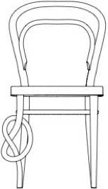 214 K Chair (knotted foot)
