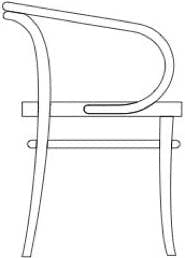 209 M Chair (veneer seat)
