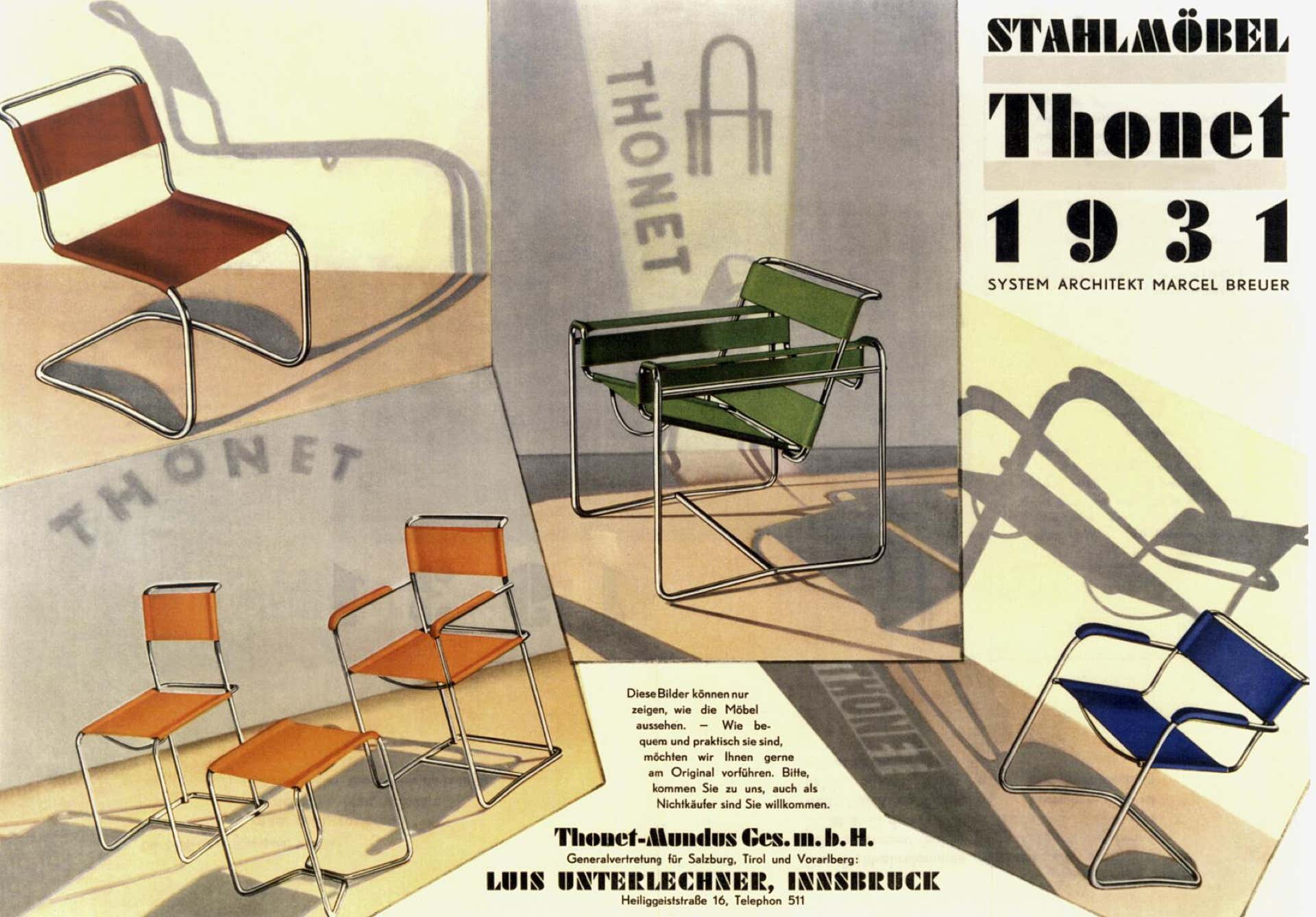 S33 / S34 Outdoor Chairs Mart Stam, 1926 