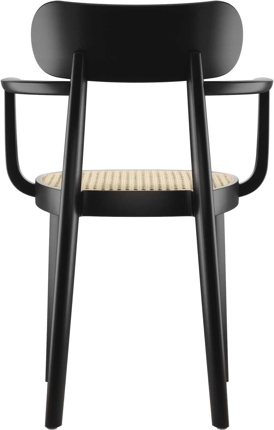 118 / 118 F chair (cane seat) Black beech