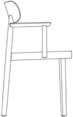 118 M / 118 MF Chair (veneer seat)