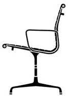 Aluminium Chair fixed seat height EA101, EA103, EA104, EA105, EA107, EA108 Charles & Ray Eames, 1958