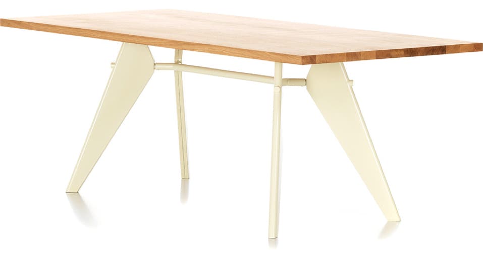 EM Table with wooden tabletop Jean Prouvé, 1950
