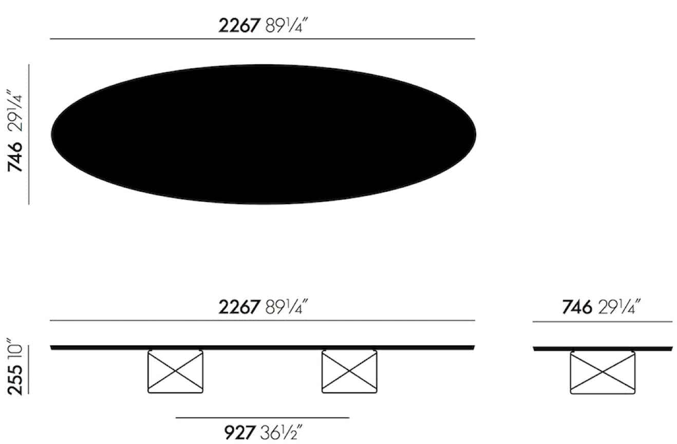 Elliptical Table ETR Charles & Ray Eames, 1951