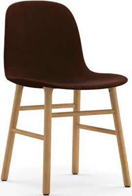 Form Chair, upholstered shell – wood legs Simon Legald, 2016 Normann Copenhagen