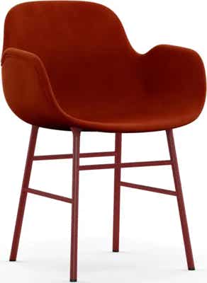 Form Chair, upholstered shell – metal legs Simon Legald, 2015 Normann Copenhagen