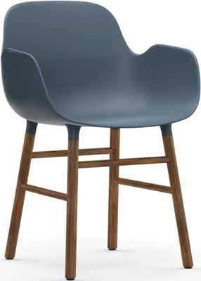 Form Chair, plastic shell – wood legs Simon Legald, 2016 Normann Copenhagen