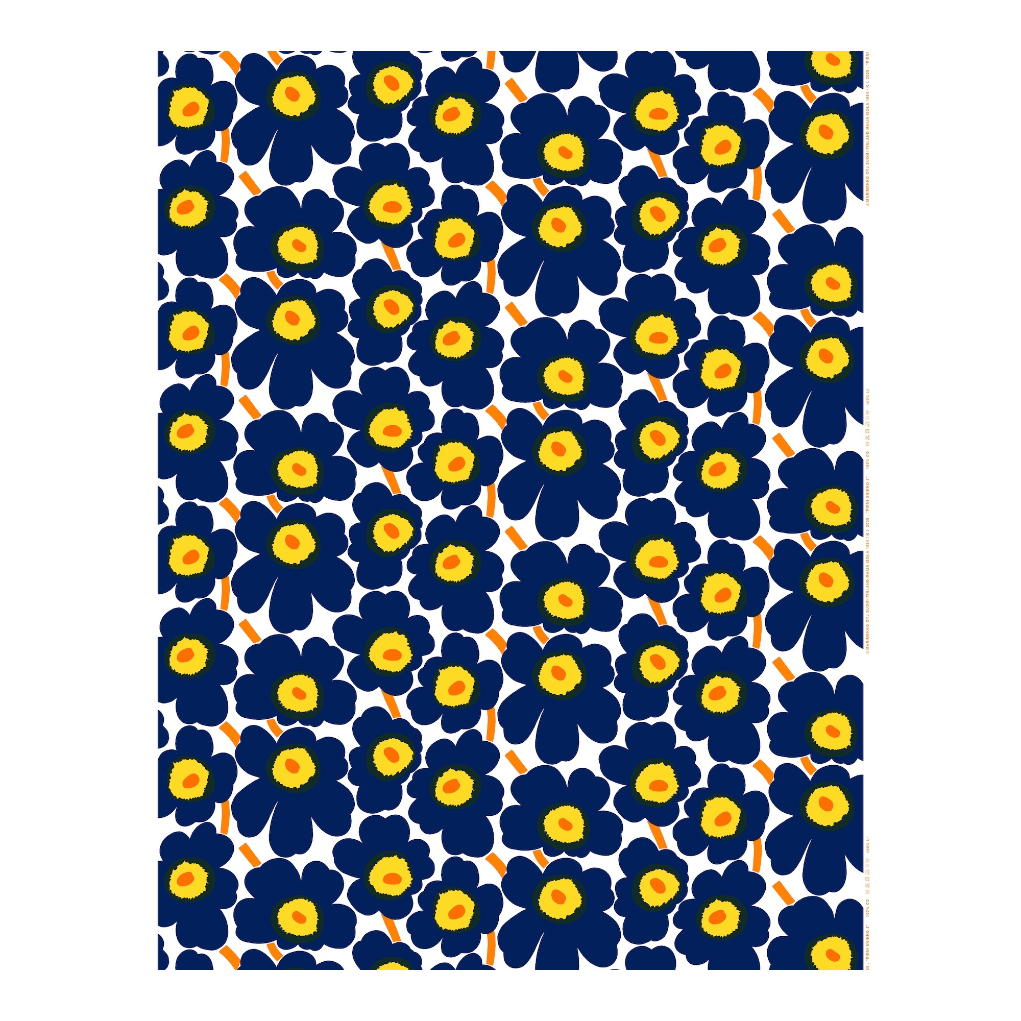 Tissu coton Pieni Unikko 002 - Marimekko Tissu coton Pieni Unikko 002 - Marimekko